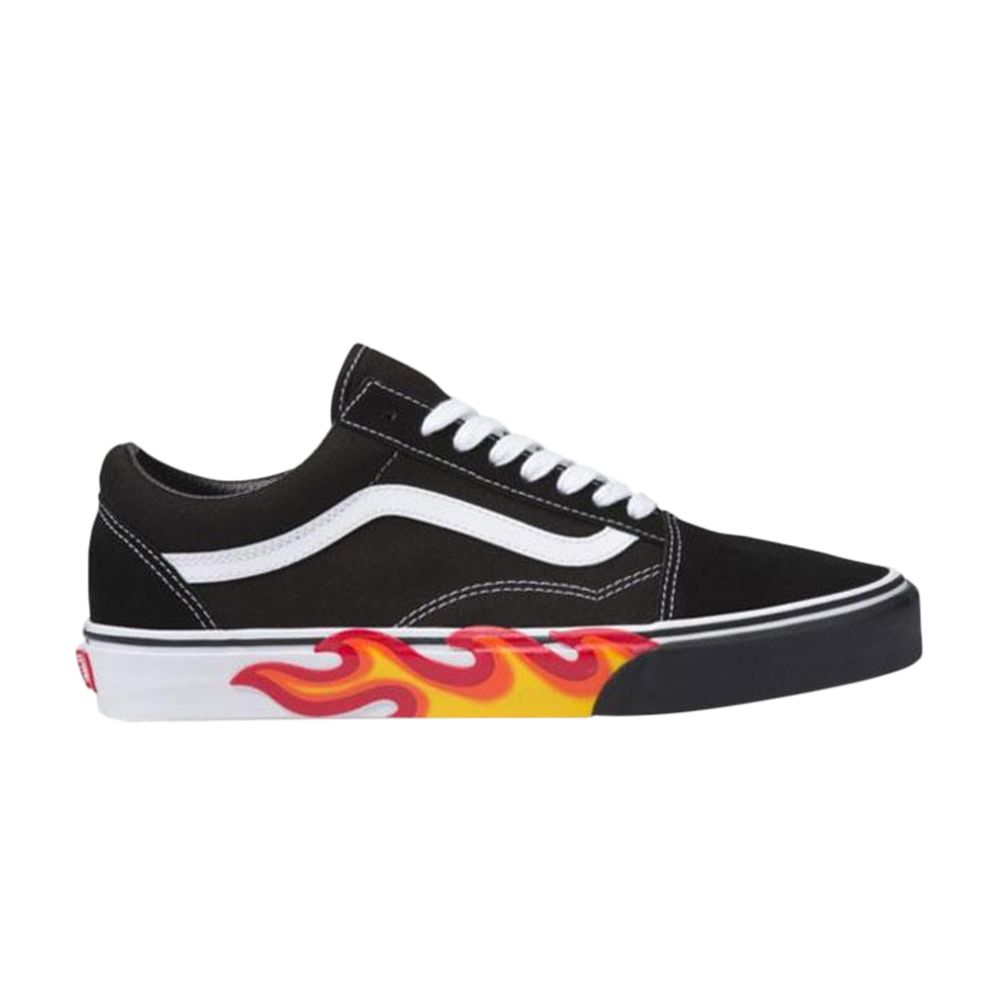 Vans Old Skool 'Flame Cut Out' | Black | Men's Size 7.5