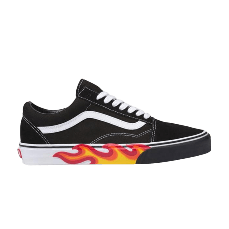 Size 4.0 Old Skool Flame Cut Out