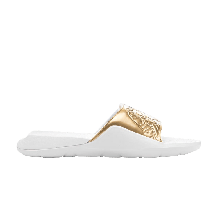 Gold jordan slides online