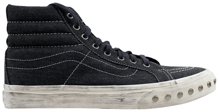 Vans Sk8 Hi Slim Overwashed Blue Graphite