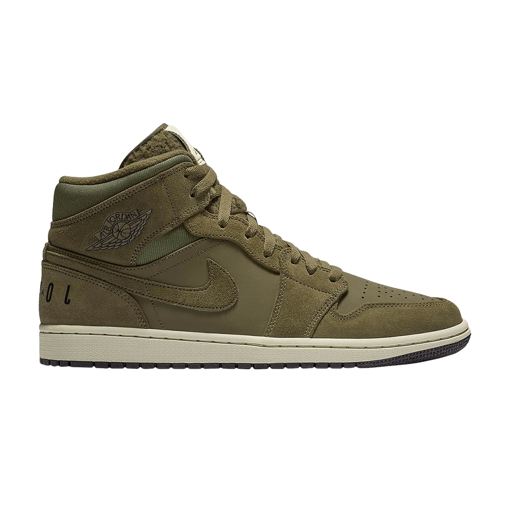 air jordan 1 retro mid olive canvas