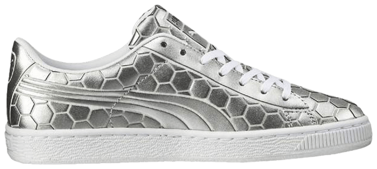 Puma Wmns Basket Classic Metallic Silver