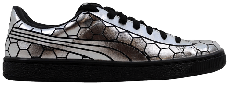 Puma Wmns Basket Classic Metallic Black Silver