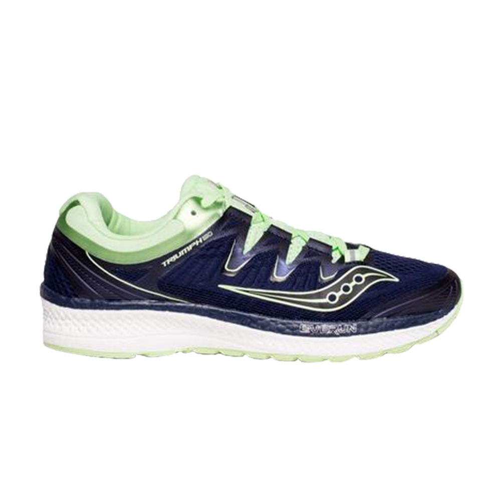 Pre-owned Saucony Wmns Triumph Iso 4 'navy Mint' In Blue
