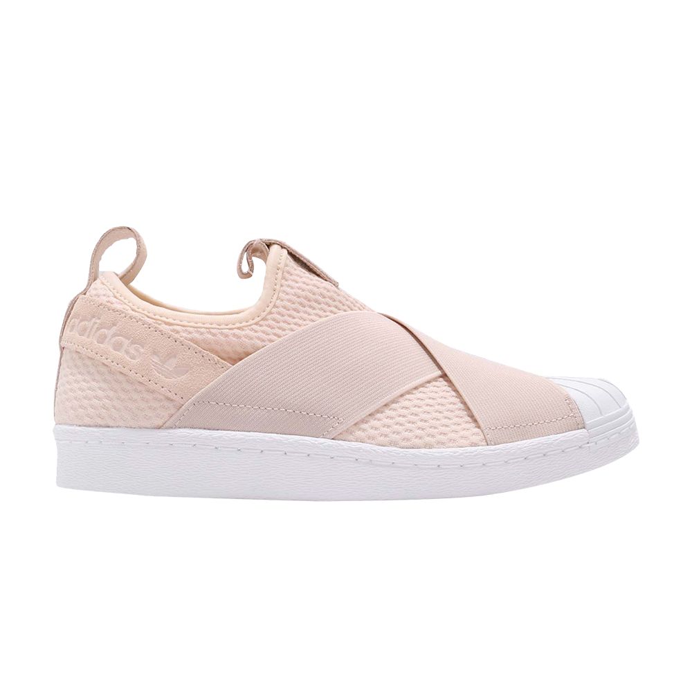 Pre-owned Adidas Originals Wmns Superstar Slip On 'linen'