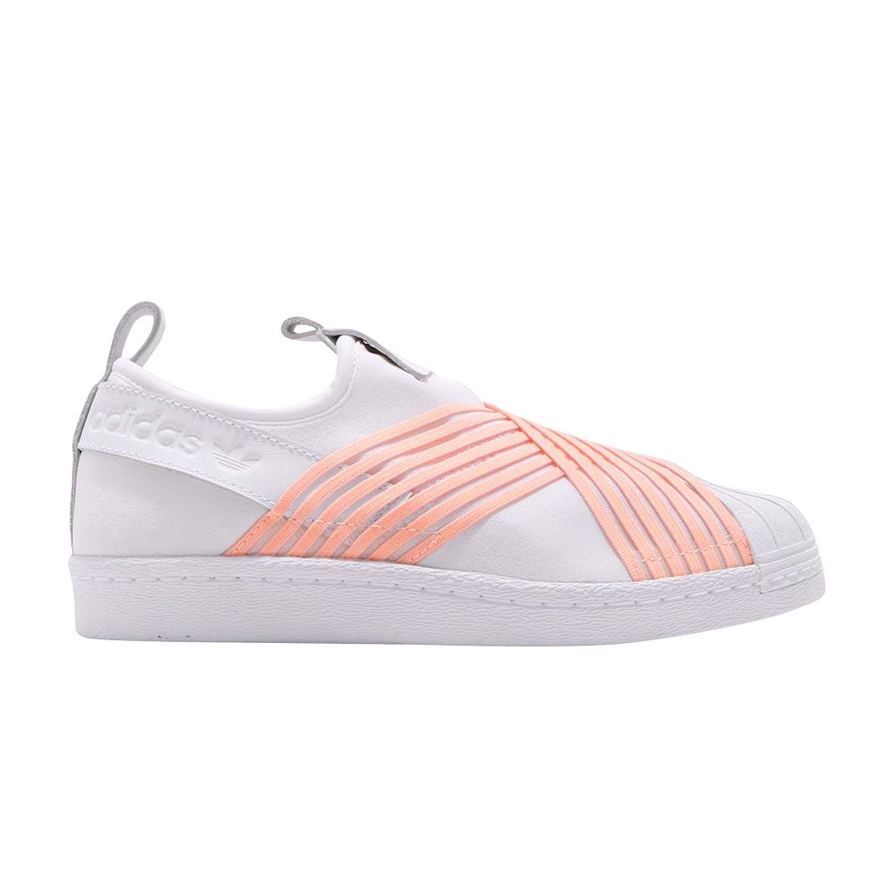 Pre-owned Adidas Originals Wmns Superstar Slip On 'clear Orange'