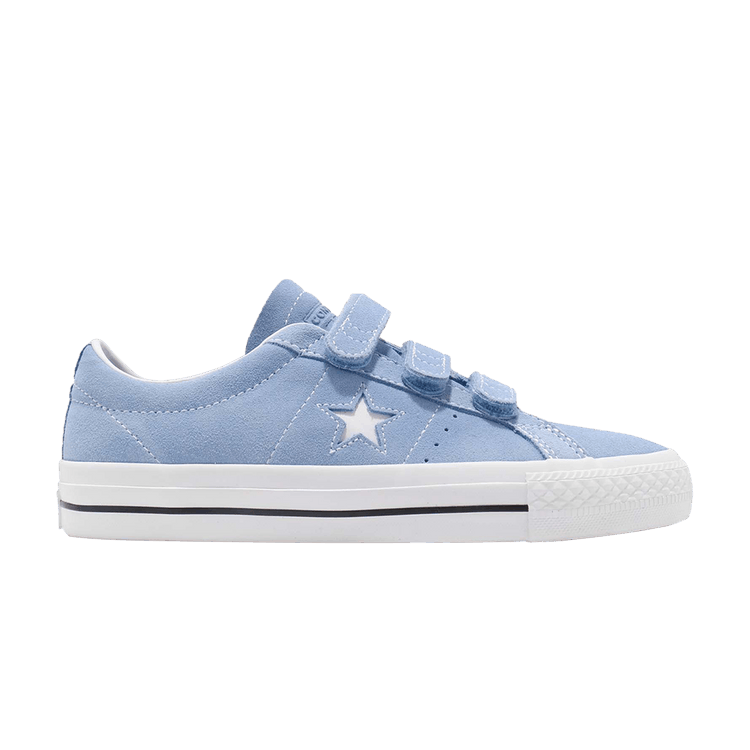 Baby blue converse one star top