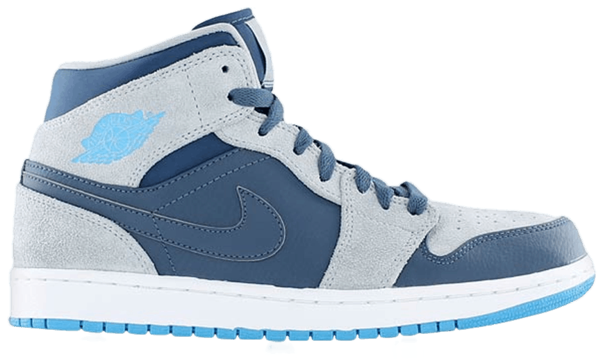 Buy Air Jordan 1 Retro Mid 'Dark Powder Blue' 554724 406 GOAT