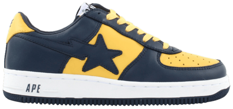Bapesta FS 001 Low Navy Yellow