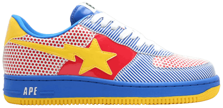 Bapesta FS 001 Low Dots  Stripes