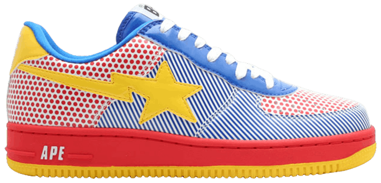 Bapesta FS 001 Low Dots  Stripes