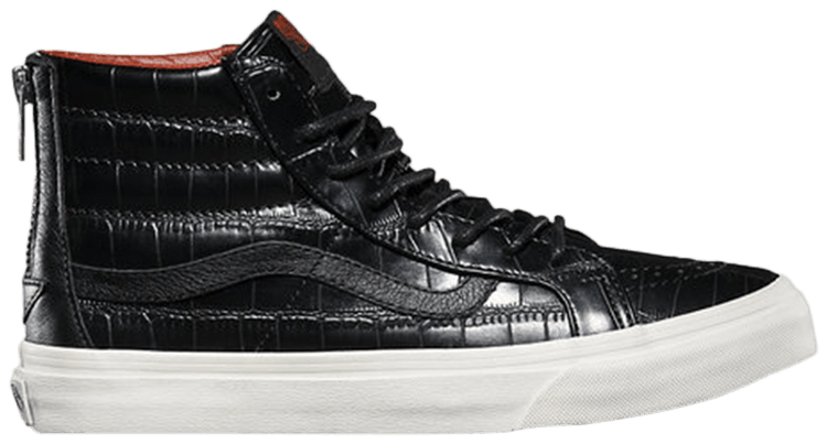 Vans Sk8 Hi Slim Zip Croc Leather