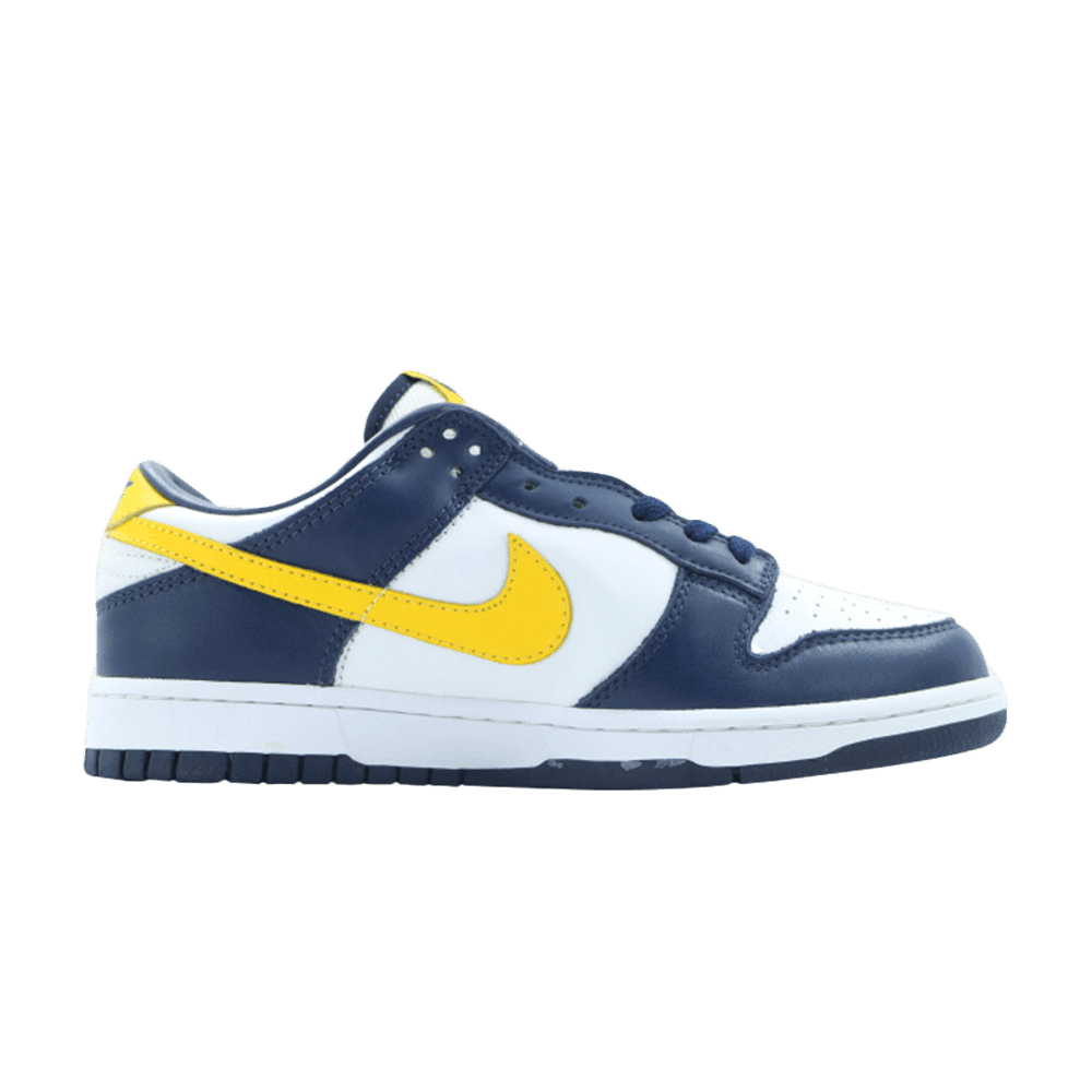 nike dunk low retro varsity maize navy
