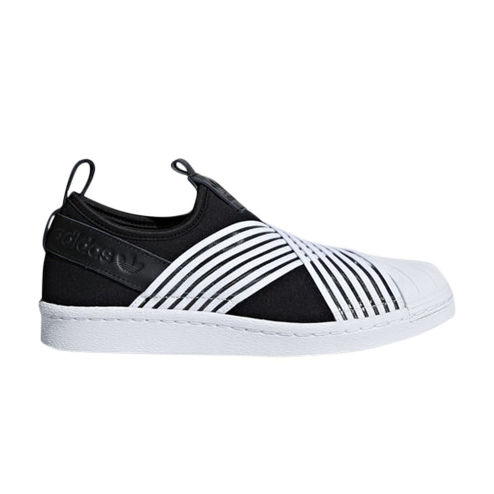 Pre-owned Adidas Originals Wmns Superstar Slip-on 'footwear White'
