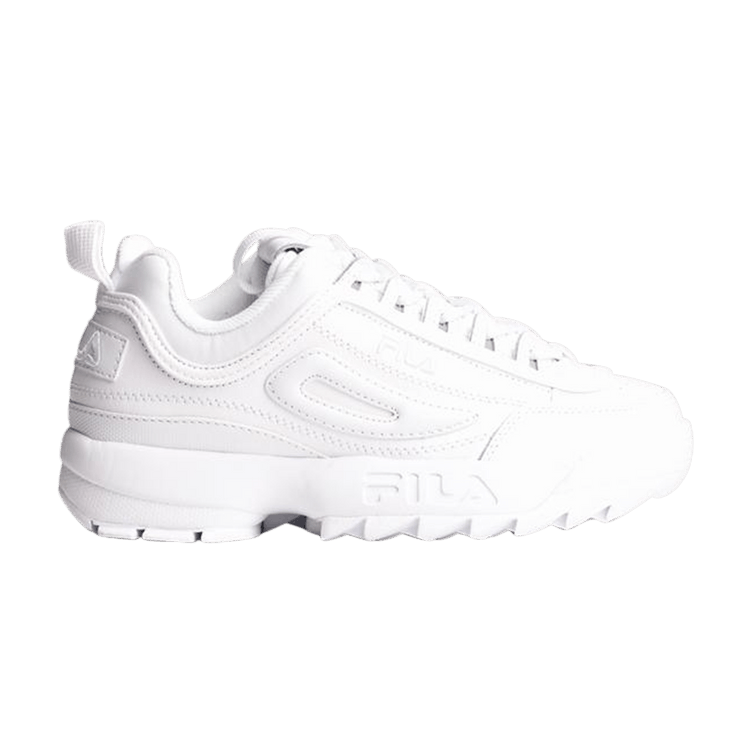 Fila triple white disruptor best sale