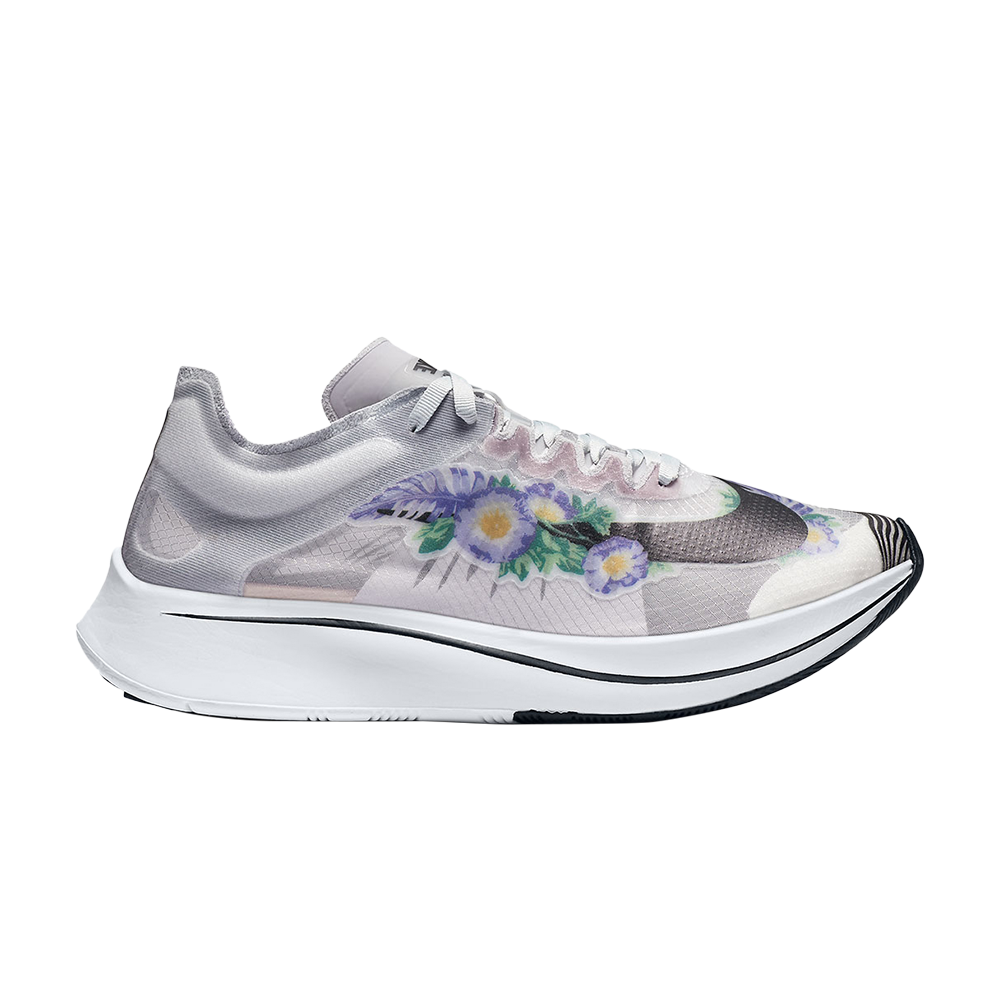 Pre-owned Nike Wmns Zoom Fly Sp 'floral' In Grey