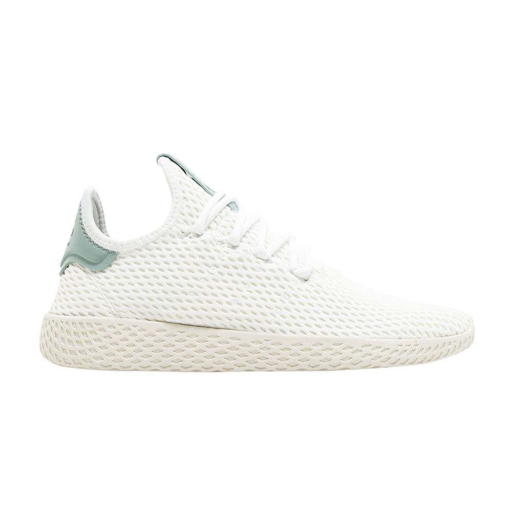 Pre-owned Adidas Originals Adidas Pharrell X Tennis Hu J 'light Green' | White | Kid's Size 9.5