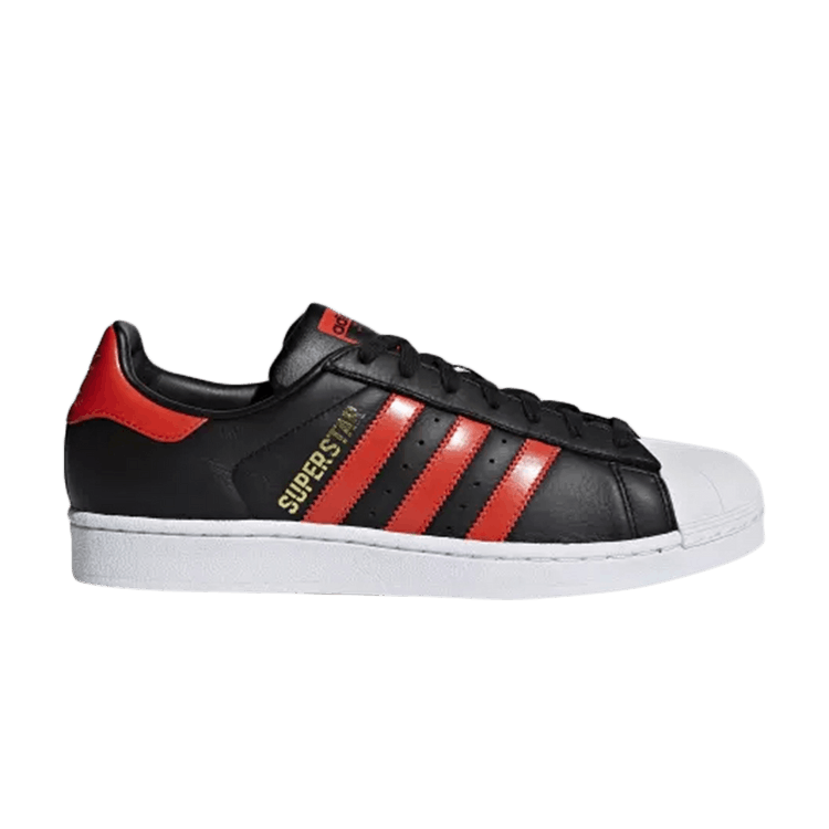 Size 10.0 Superstar Black Bold Orange