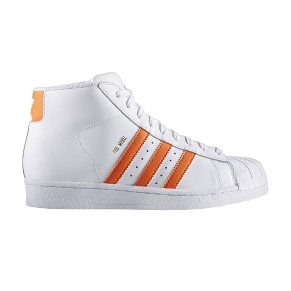 Pre-owned Adidas Originals Adidas Pro Model K 'white Orange' | Kid's Size 4