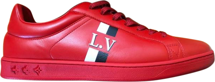 Louis Vuitton Men's Red & White Monogram Luxembourg Sneaker – Luxuria & Co.