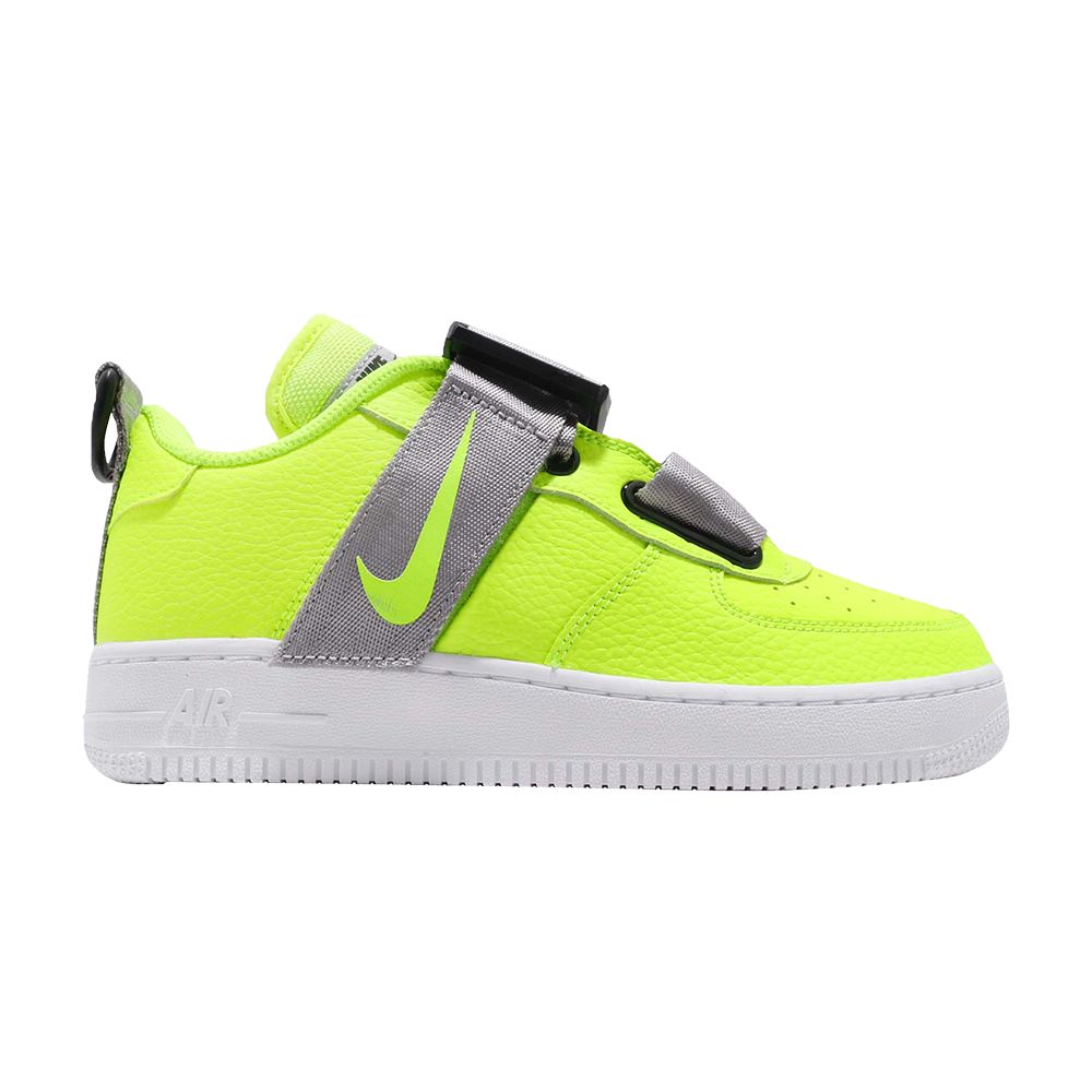 Pre-owned Nike Air Force 1 Utility Gs 'volt' | Yellow | Kid's Size 3.5
