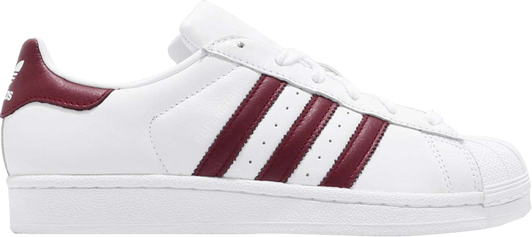 Wmns Superstar 'White Maroon'