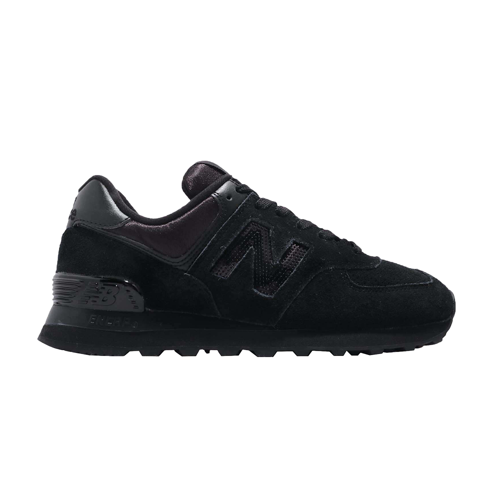 Pre-owned New Balance Wmns 574 'triple Black'