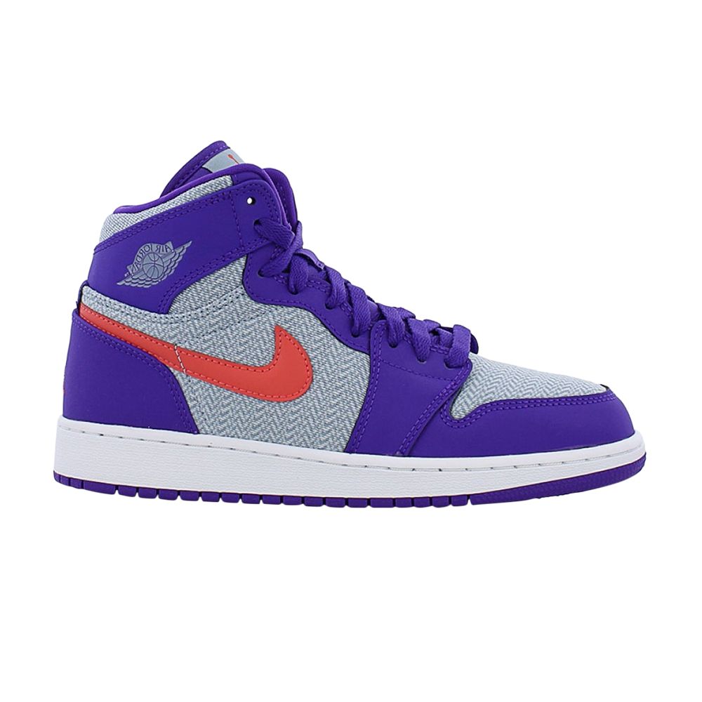 Air Jordan 1 Retro High GG 'Fierce Purple' | Grey | Kid's Size 4 - 332148-405
