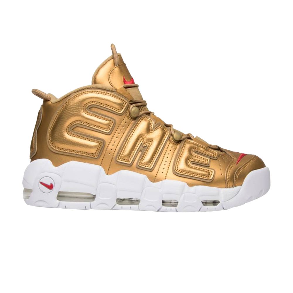 Nike Supreme x Air More Uptempo 'Metallic Gold' Sample | Men's Size 10.5 - 902290-700-S