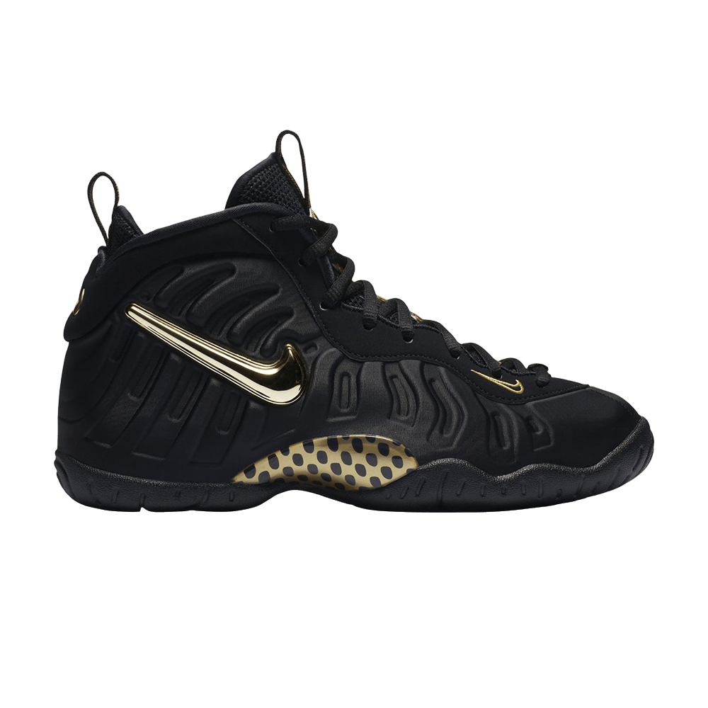 nike foamposite black and gold