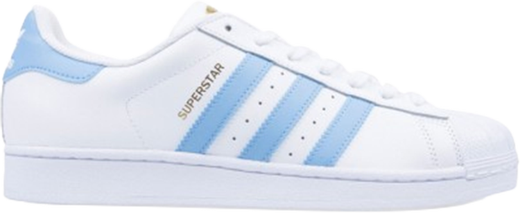 Adidas Superstar Sky Blue/White Men's Shoes, Size: 9