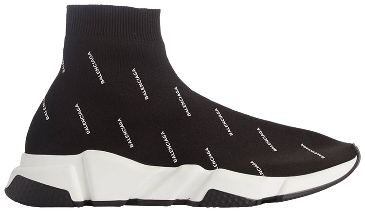 Size 10.0 Balenciaga Speed Trainer Mid Logo Print