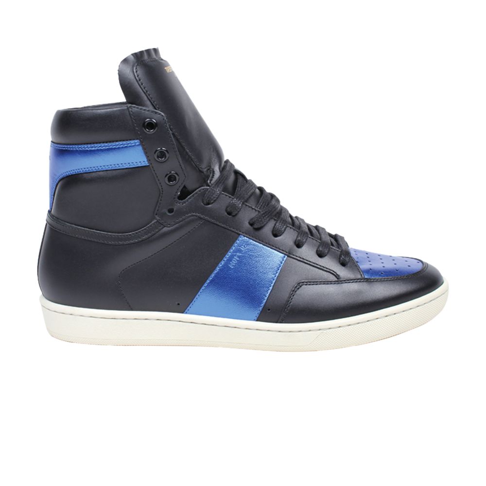 Saint Laurent Saint Laurent SL-10 High Top 'Black Metallic Blue' | Men's Size 44