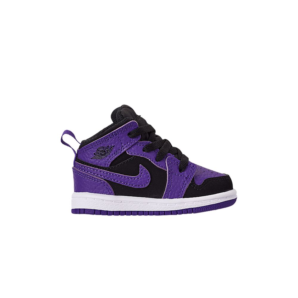Pre-owned Air Jordan 1 Mid Td 'dark Concord' | Black | Infant Size 10