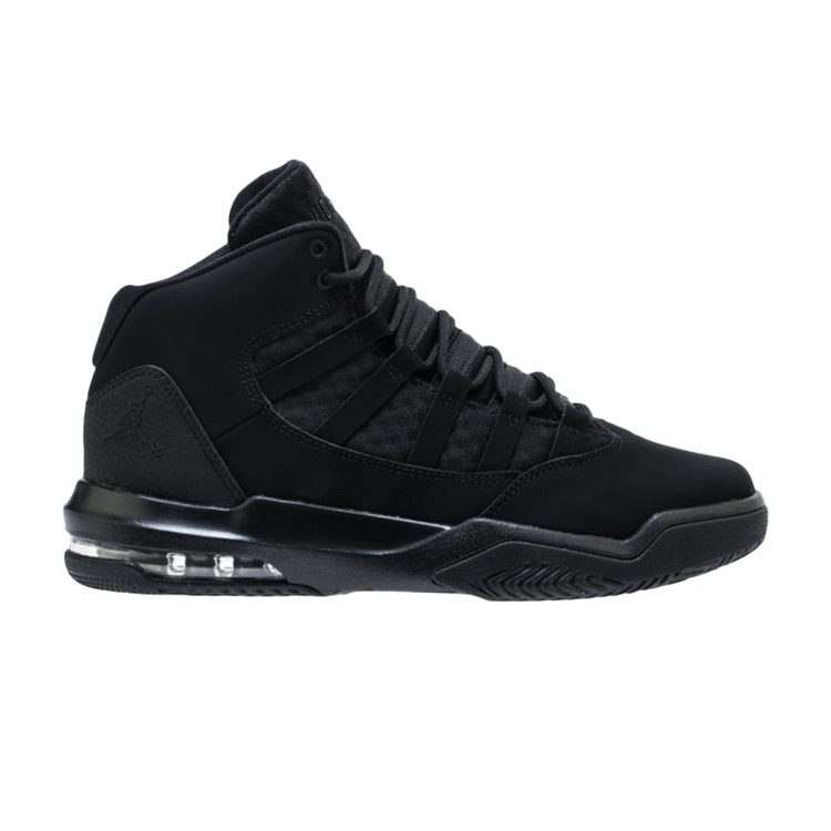 Buy Jordan Max Aura GS Triple Black AQ9214 001 GOAT
