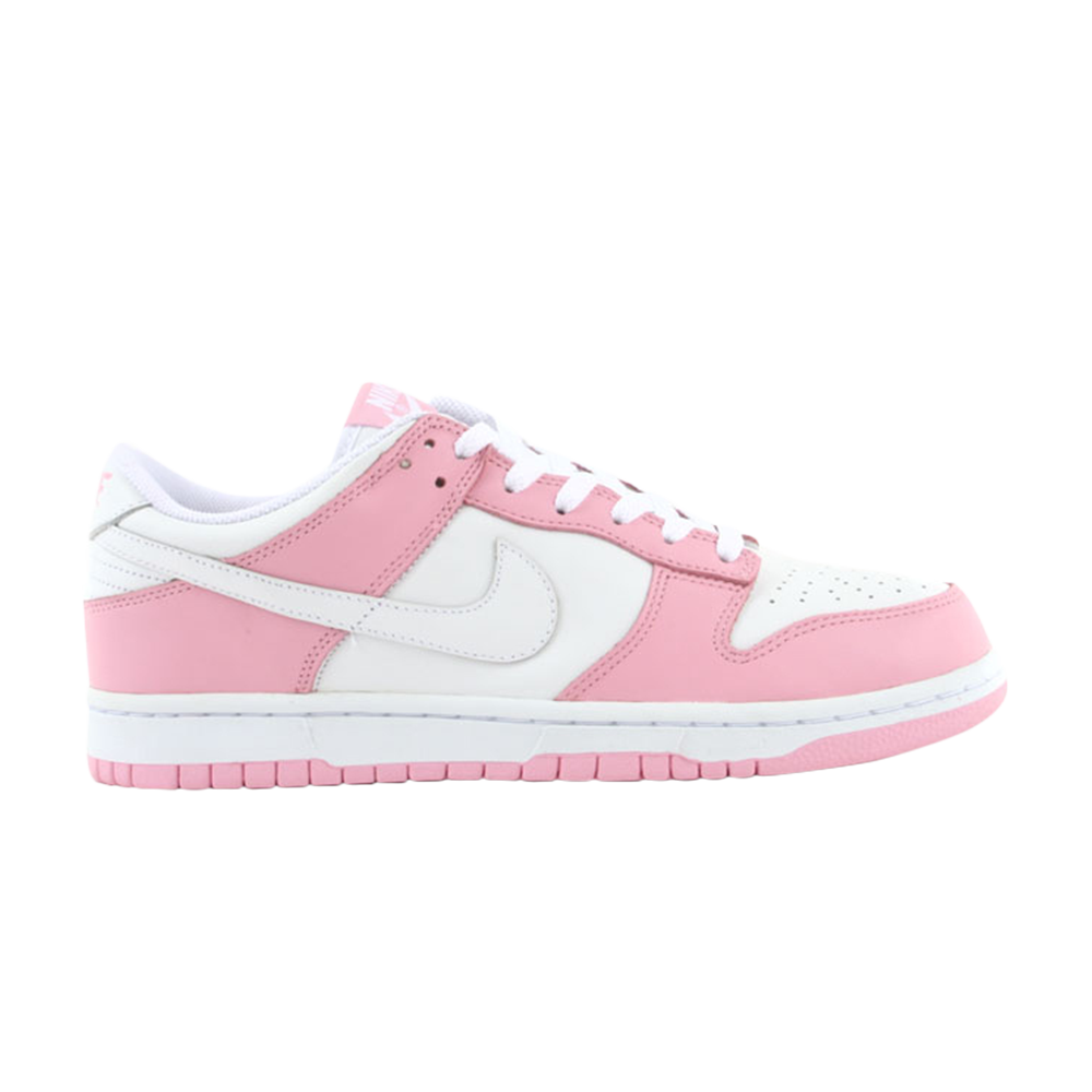 pink and white nike dunks