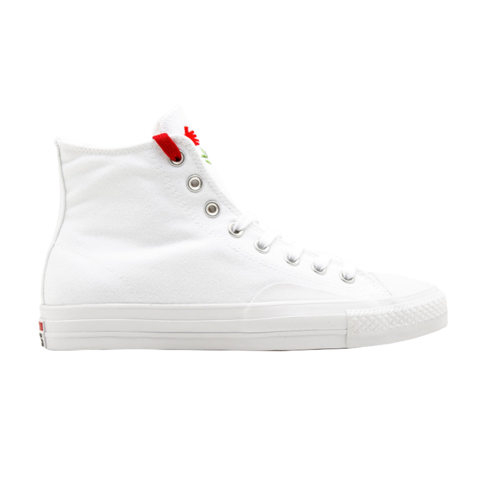 Pre-owned Converse Chocolate Skateboards X Chuck Taylor All Star Pro Hi 'days Ahead' In White