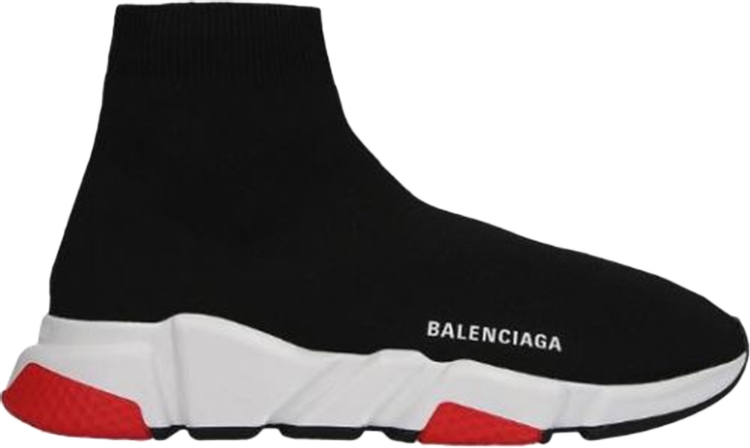 Balenciaga Speed Trainer Mid 'Black Red' 2017