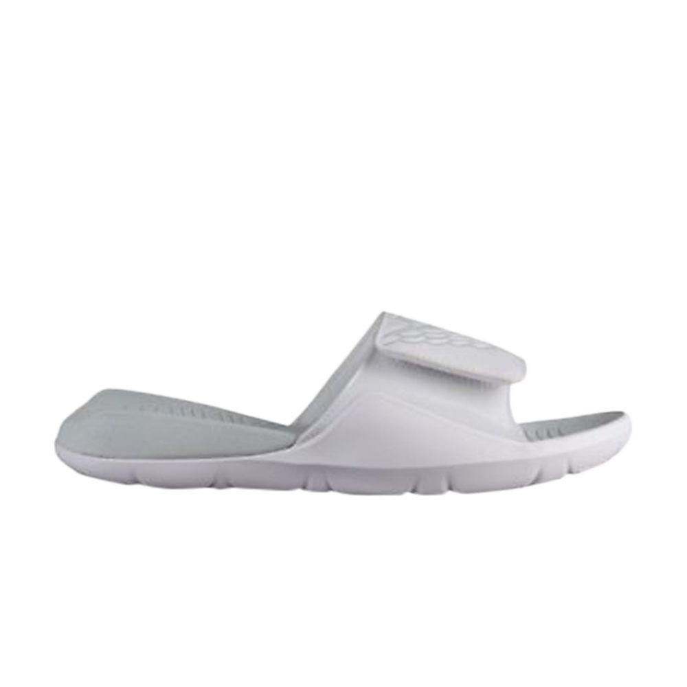 Pre-owned Air Jordan Jordan Hydro 7 Slide Gs 'pure Platinum' | White | Kid's Size 4