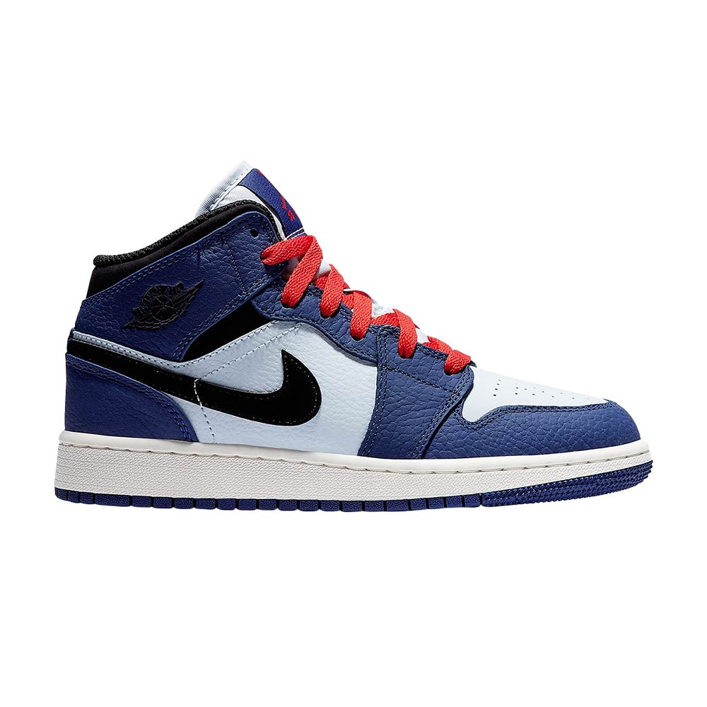 Air Jordan 1 Mid SE GS 'Deep Royal' | Blue | Kid's Size 3.5 - BQ6931-400