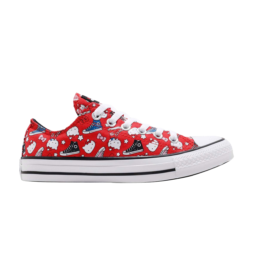 Pre-owned Converse Hello Kitty X Chuck Taylor All Star Low 'red'