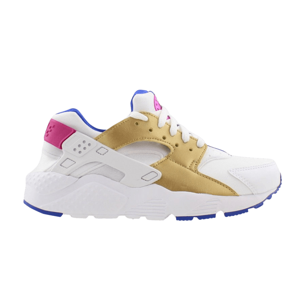 nike huarache white rose gold