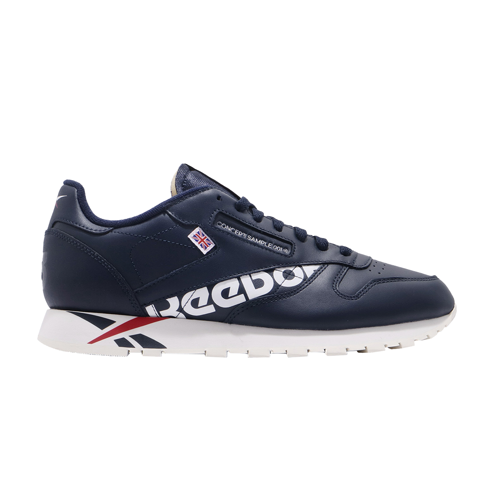 Pre-owned Reebok Classic Leather Mu 'navy' In Blue