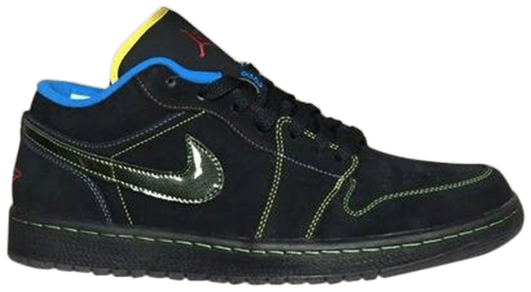 Air Jordan 1 Phat Low Black Yellow Blue