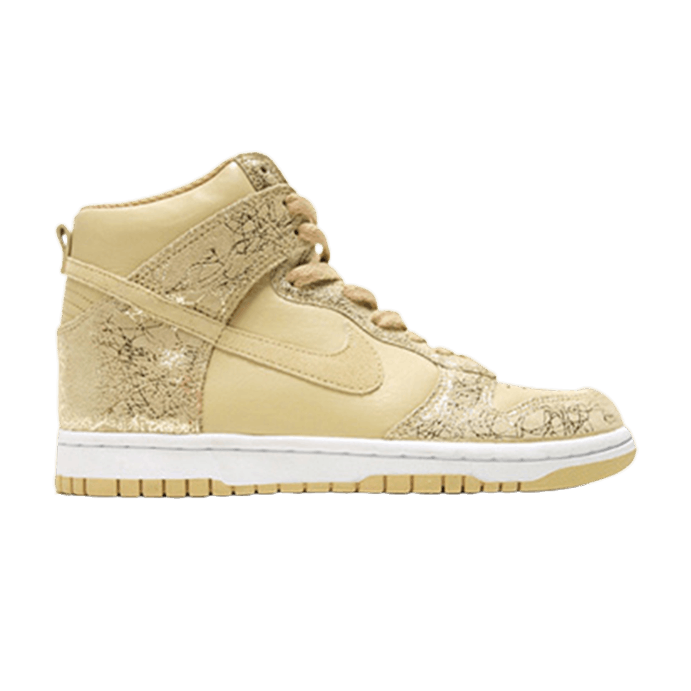 nike dunk high gold