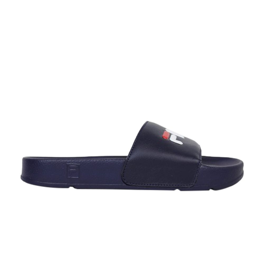 Pre-owned Fila Drifter Slide 'navy' In Blue