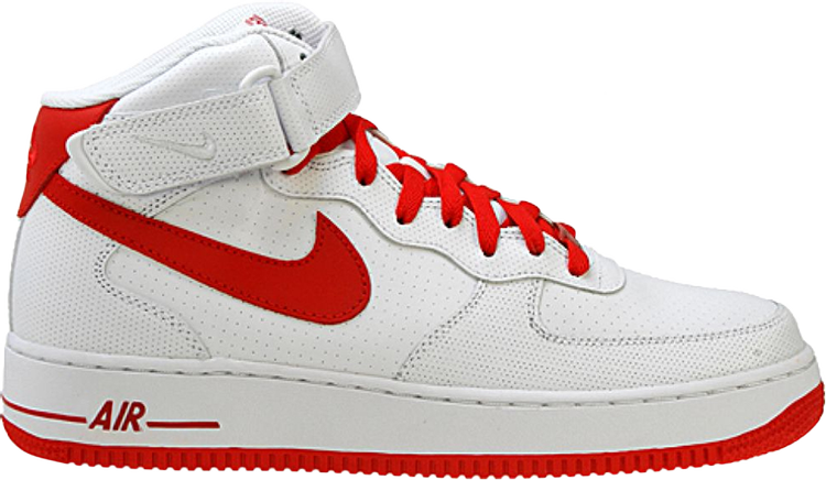 Air Force 1 Mid '07 'White Varsity Red' |