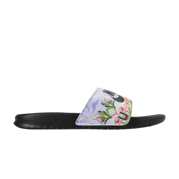 Nike benassi slide floral deals