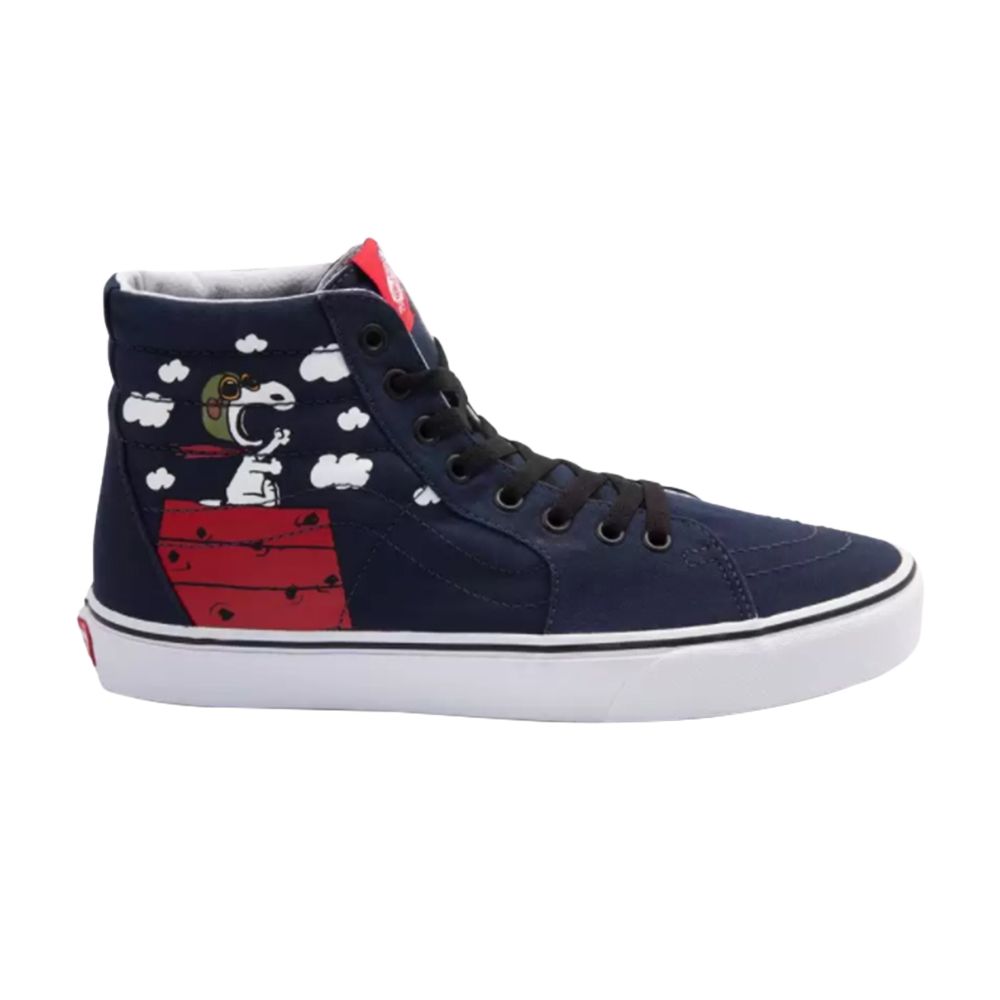 Pre-owned Vans Peanuts X Sk8-hi 'flying Ace' In Blue