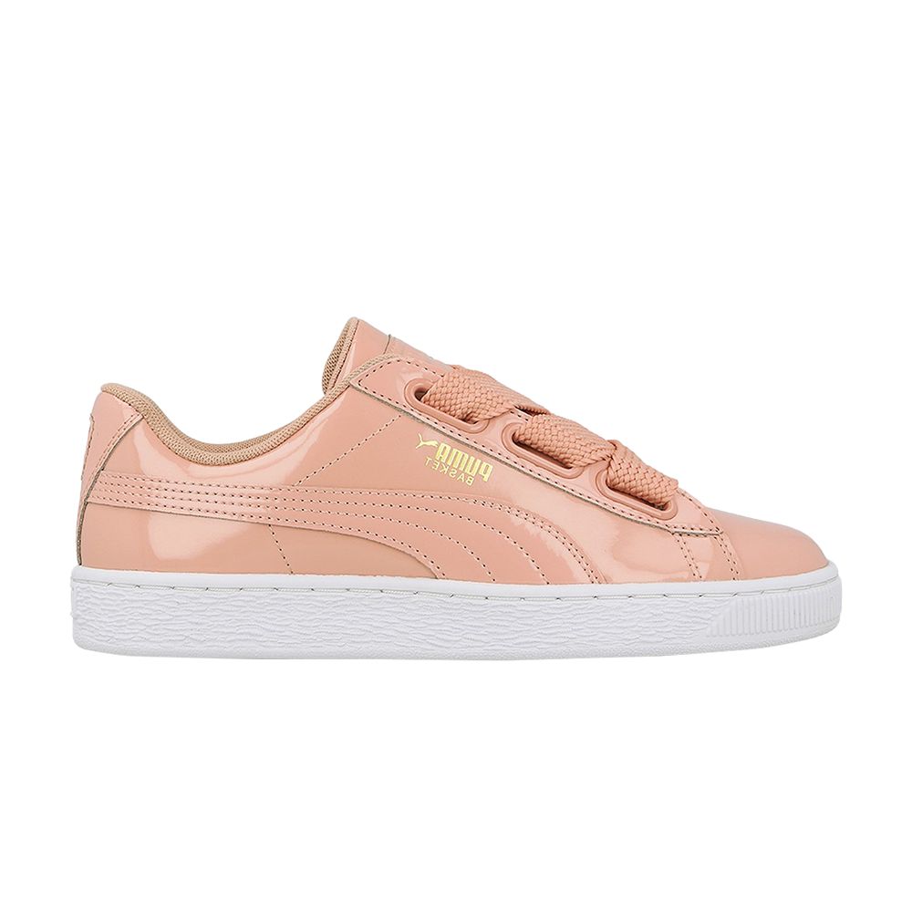 Puma Wmns Basket Heart Patent 'Peach Beige' | Pink | Women's Size 6.5
